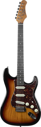 Eko ST400 Sunburst  Guitare Électrique Type Stratocaster HSS